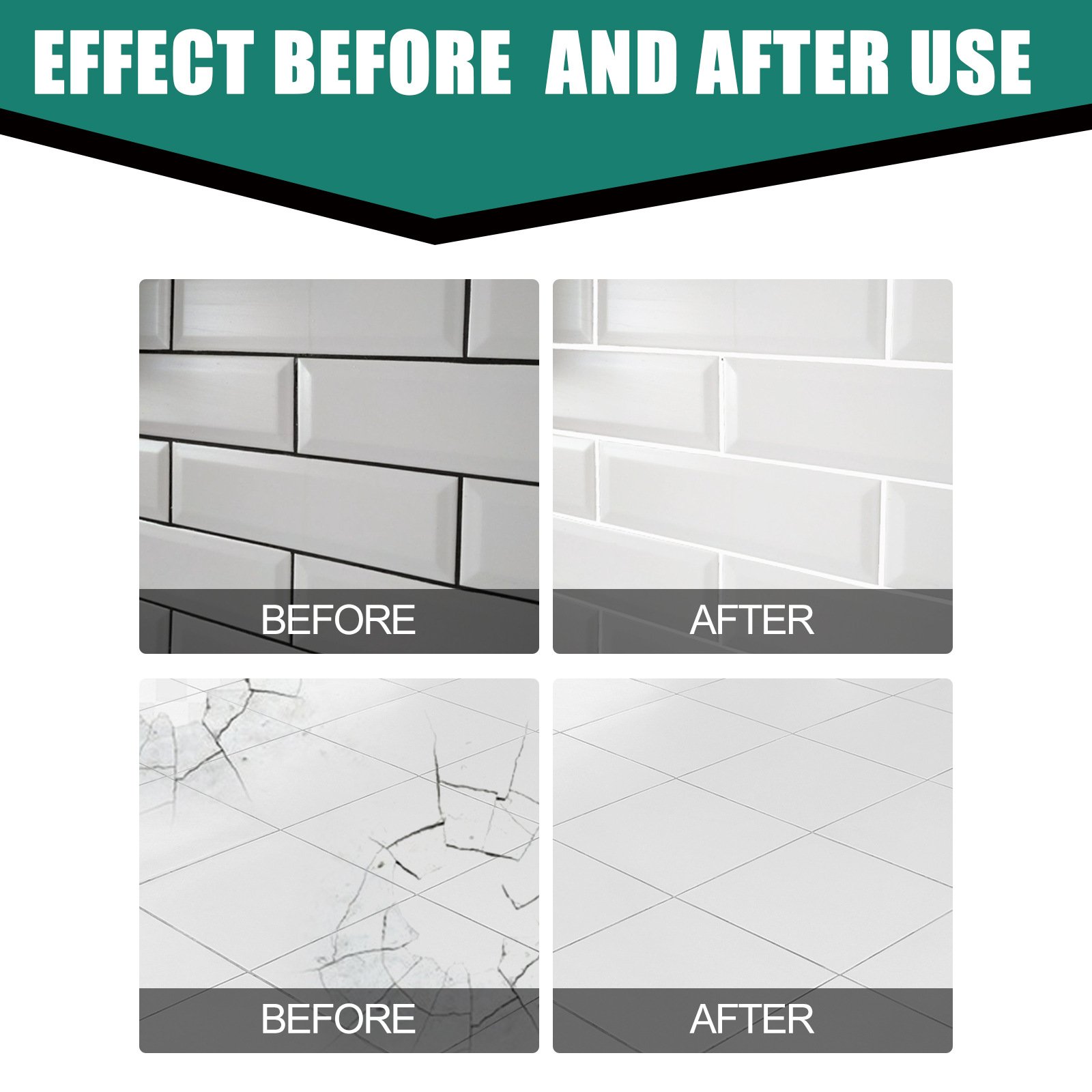 Home Bathroom Repair - Tegelvuller Waterdichte Tegelreparatiepasta voor Badkamer Marmeren