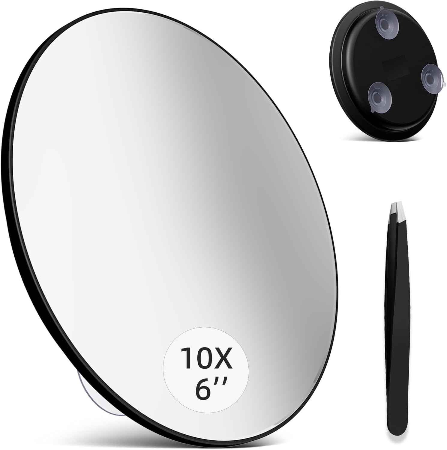 Shaving Mirror Suction - 10x vergrotende make-upspiegel met zuignappen, 6