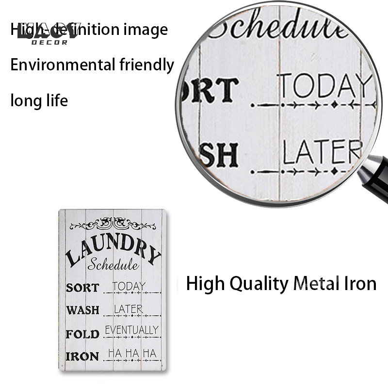 Slogan Metalen Tin Bord Wasrui - Home Bathroom Decor recensie en prijs