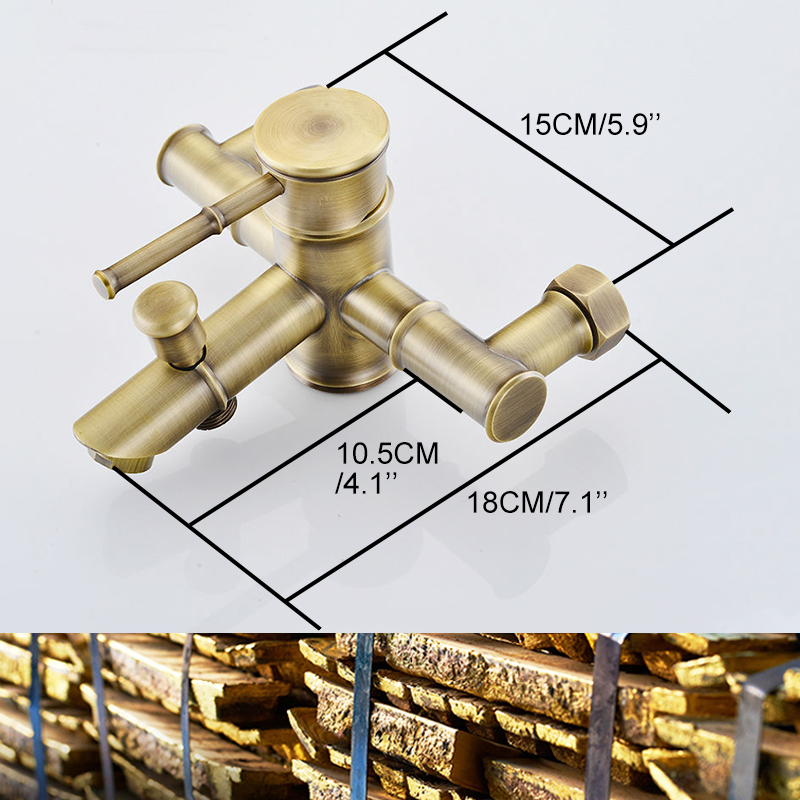 Badkamer Bamboe Bad Douchekran - Home Bathroom Faucets recensie en prijs