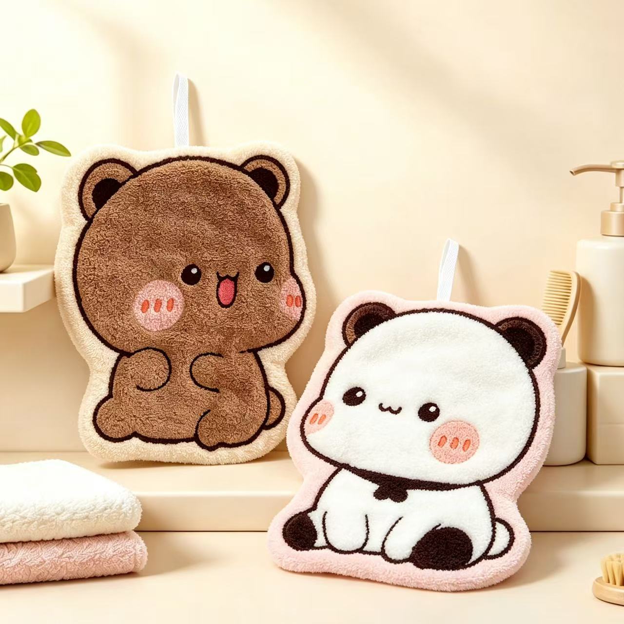 Cartoon Beer Panda Hangende Ha - Home Bathroom Decor recensie en prijs