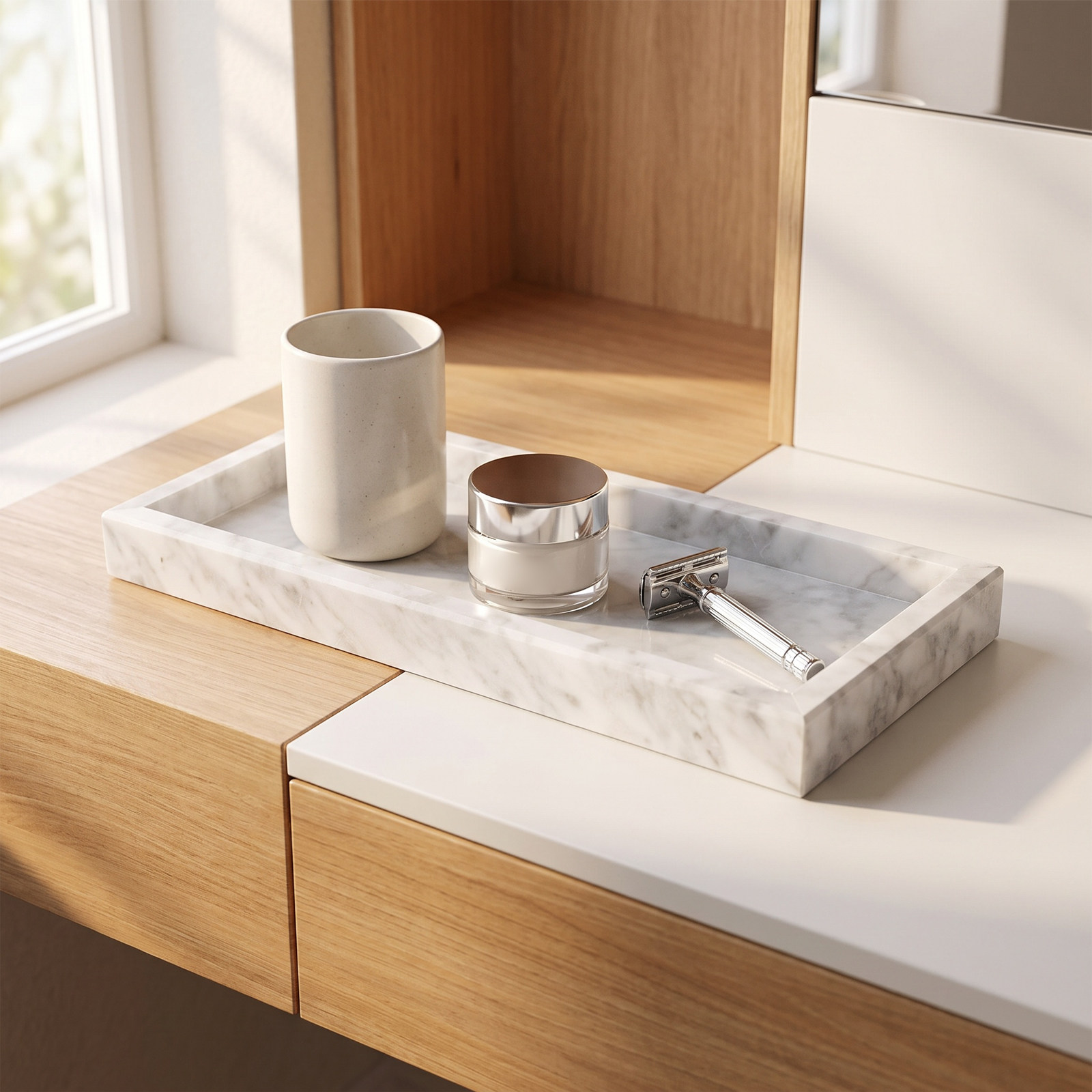 Marmeren dienblad rechthoekig  - Home Bathroom Decor recensie en prijs