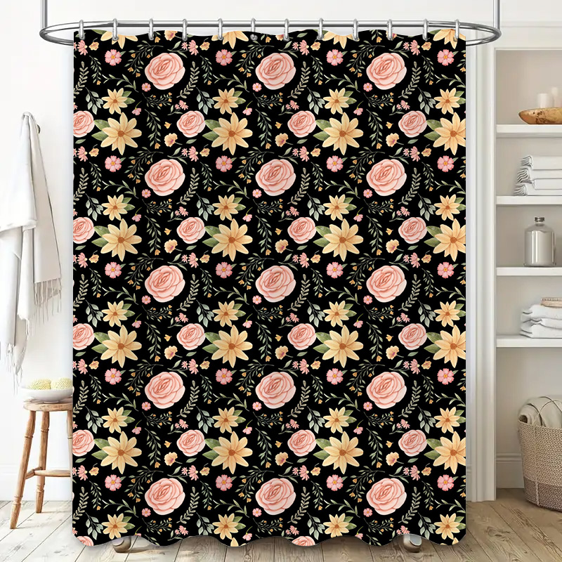 Zwart Wit Patroon Douchegordij - Home Bathroom Remodel Diy recensie en prijs