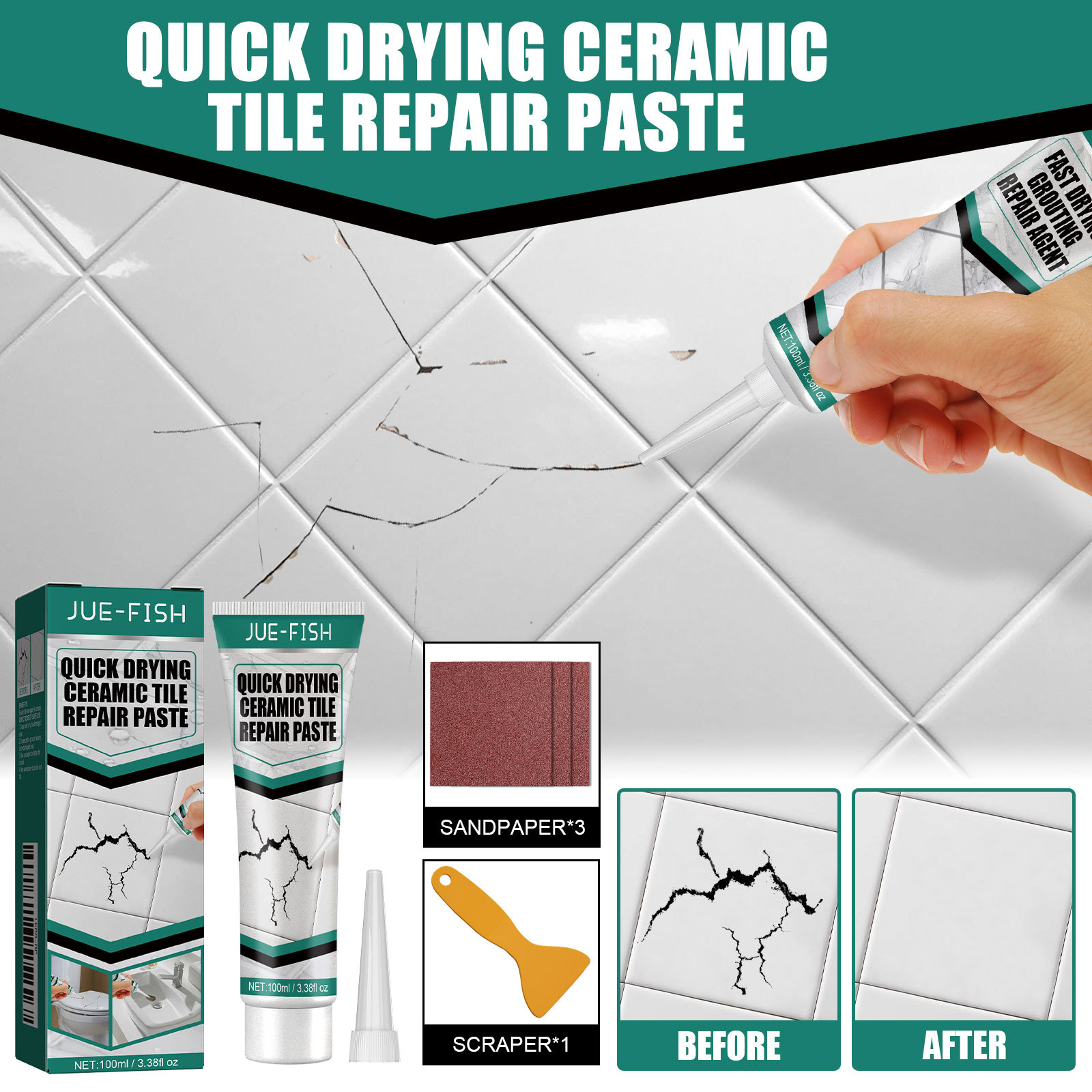 Tegelvuller Waterdichte Tegelr - Home Bathroom Repair recensie en prijs