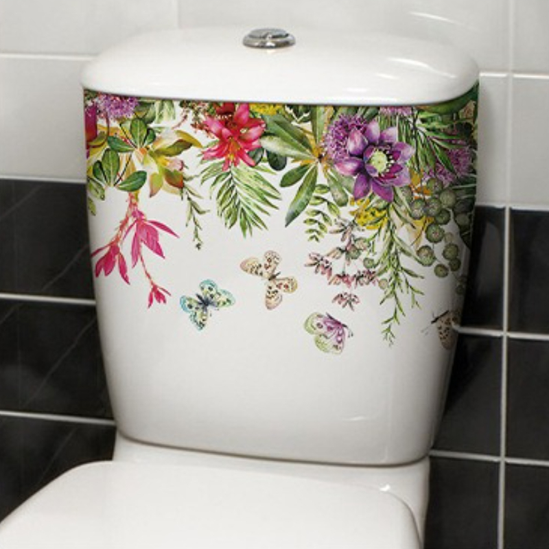 Levendige lente vlinder bloem  - Home Bathroom Layout recensie en prijs