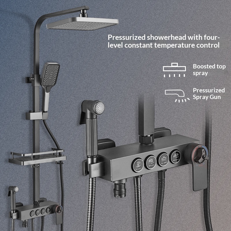Doucheset van roestvrij staal, - Home Bathroom Set recensie en prijs