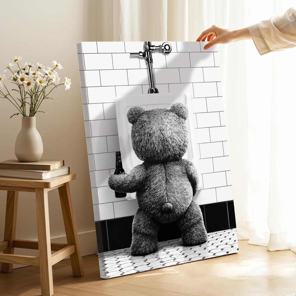 Teddybeer met bier in de badka - Home Bathroom Set recensie en prijs