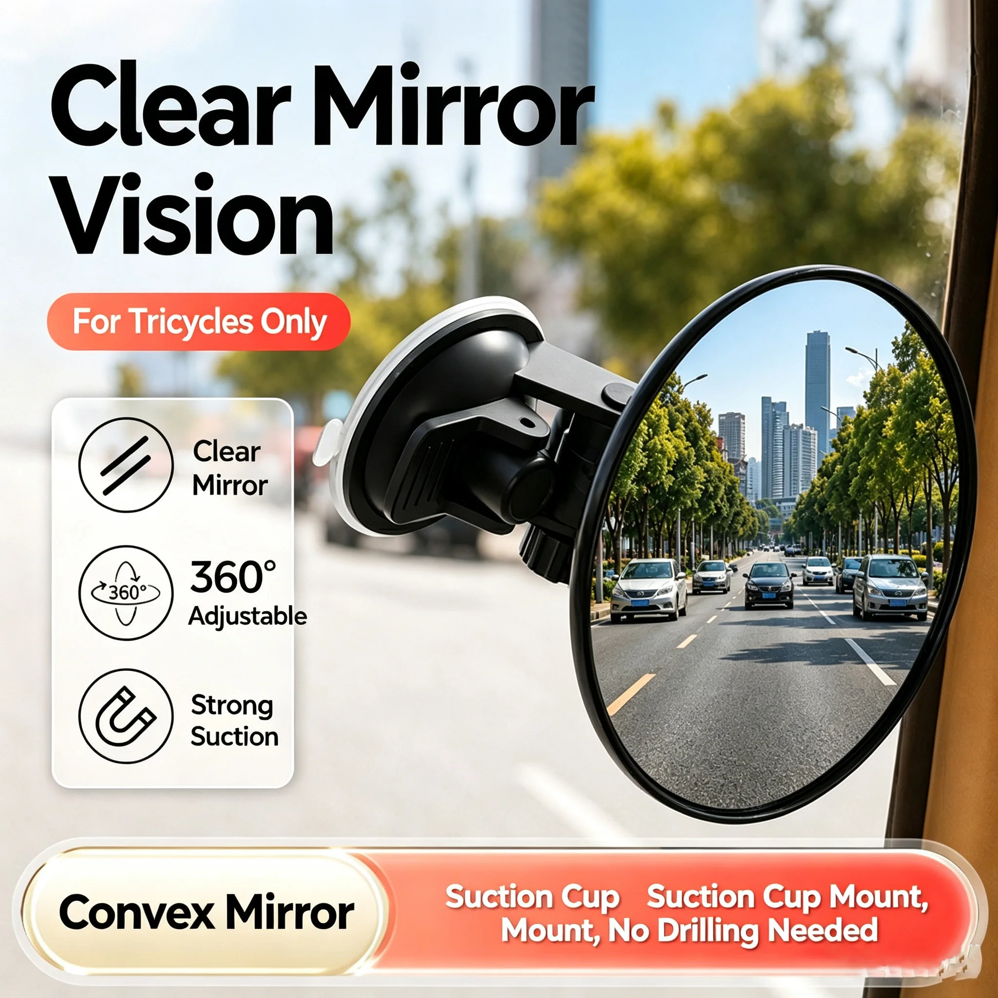 360 graden draaibare HD dodeho - Shaving Mirror Suction recensie en prijs