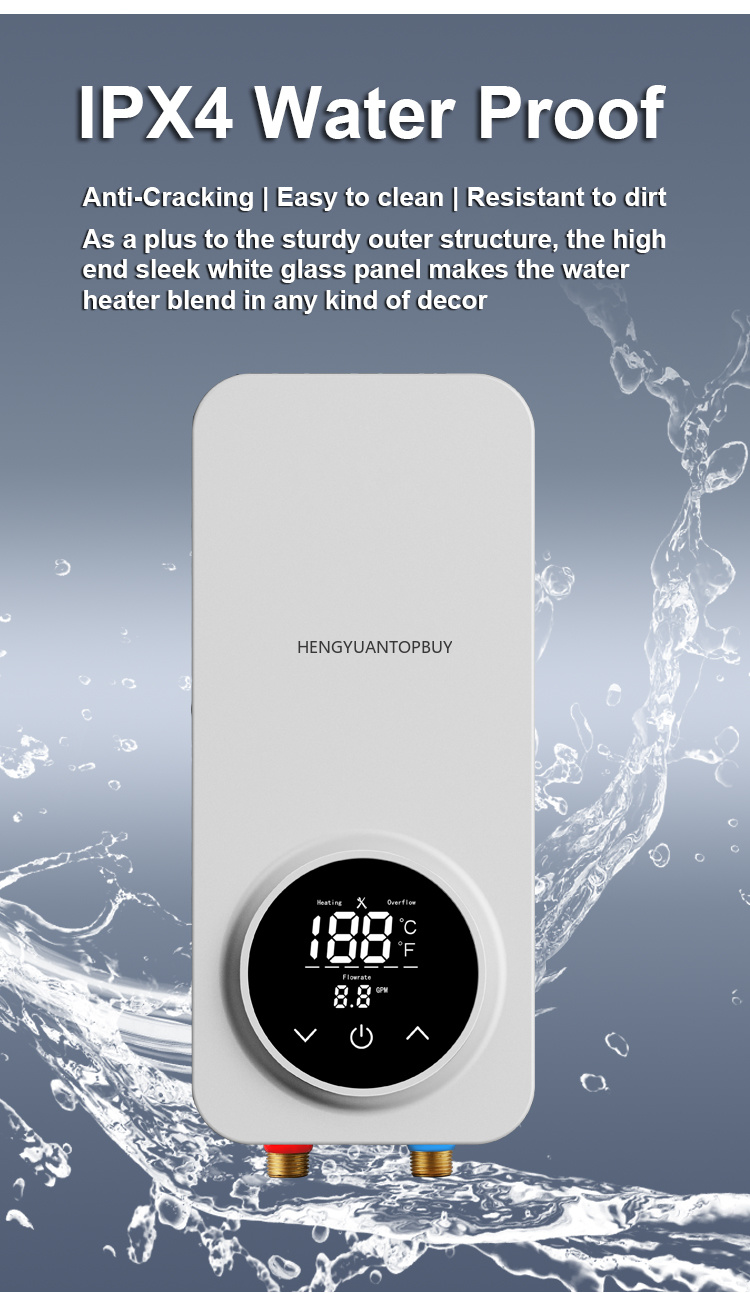 Mini elektrische doorstroomver - Home Bathroom Geyser recensie en prijs