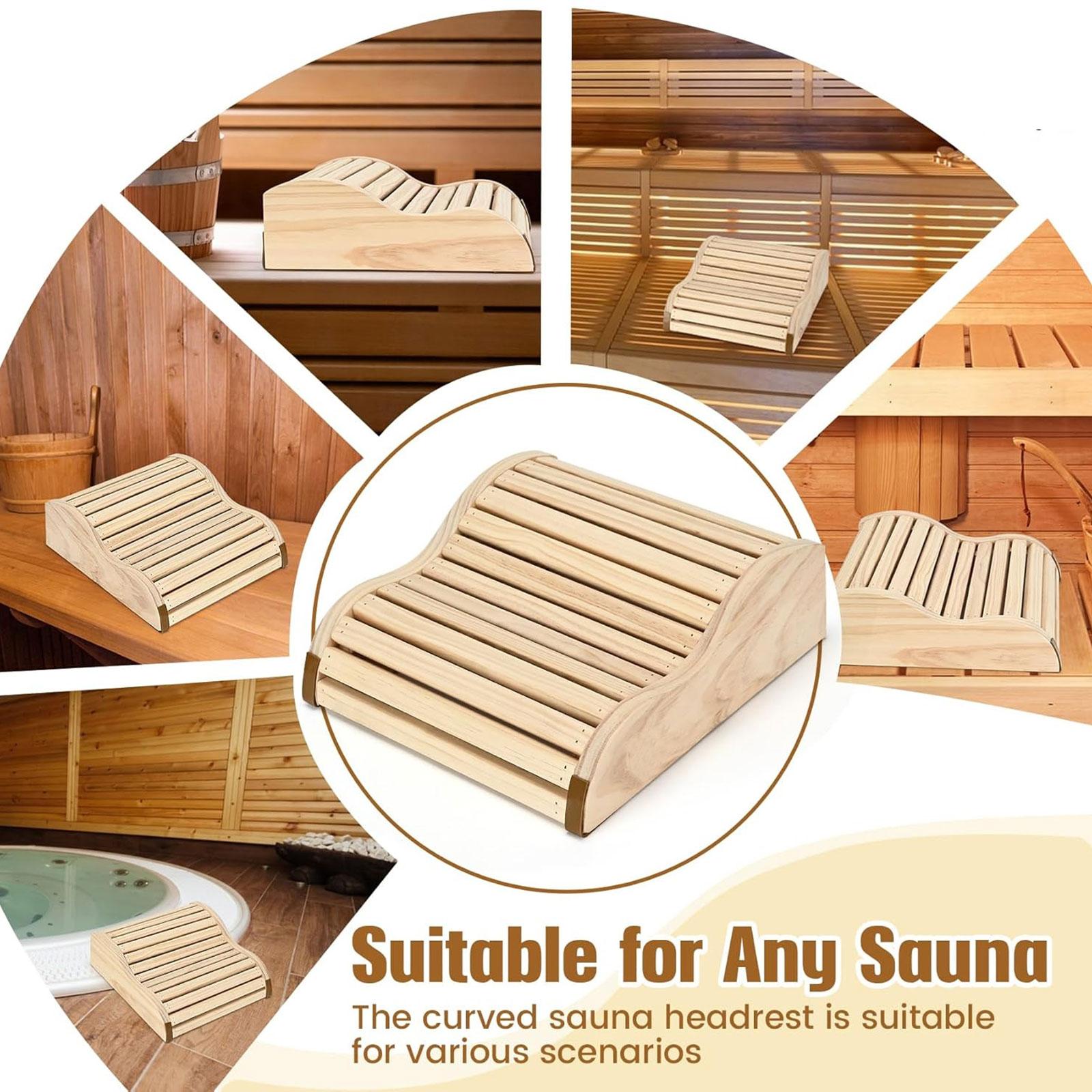 Sauna-hoofdsteun Ergonomische  - Home Bathroom Sauna recensie en prijs